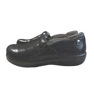 Alegria Keli Glitz Now or‎ Never Black Clogs Slip On Shoes Womens Size EU 39